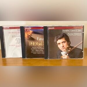 3 Philips digital classics CDs: Bach, Requiem, & Pinchas Zukerman